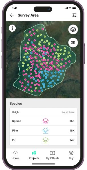 Forest Map on SmartPhone